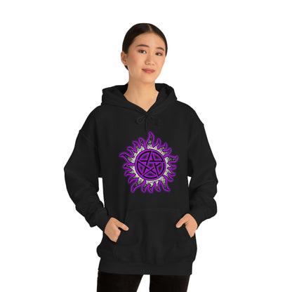 NEON Anti-Possession Hoodie - Purple