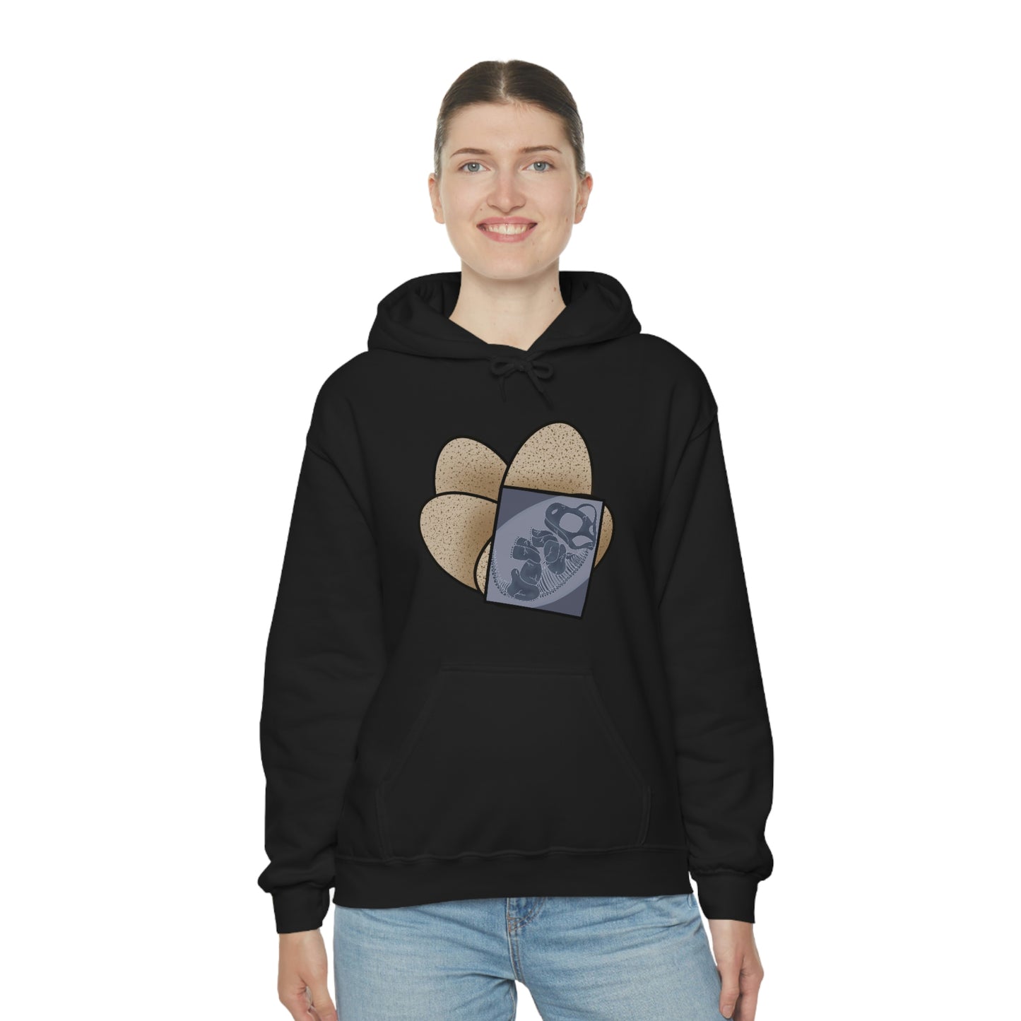 Dinosaur Eggs X-Ray Brachiosaurus Hoodie