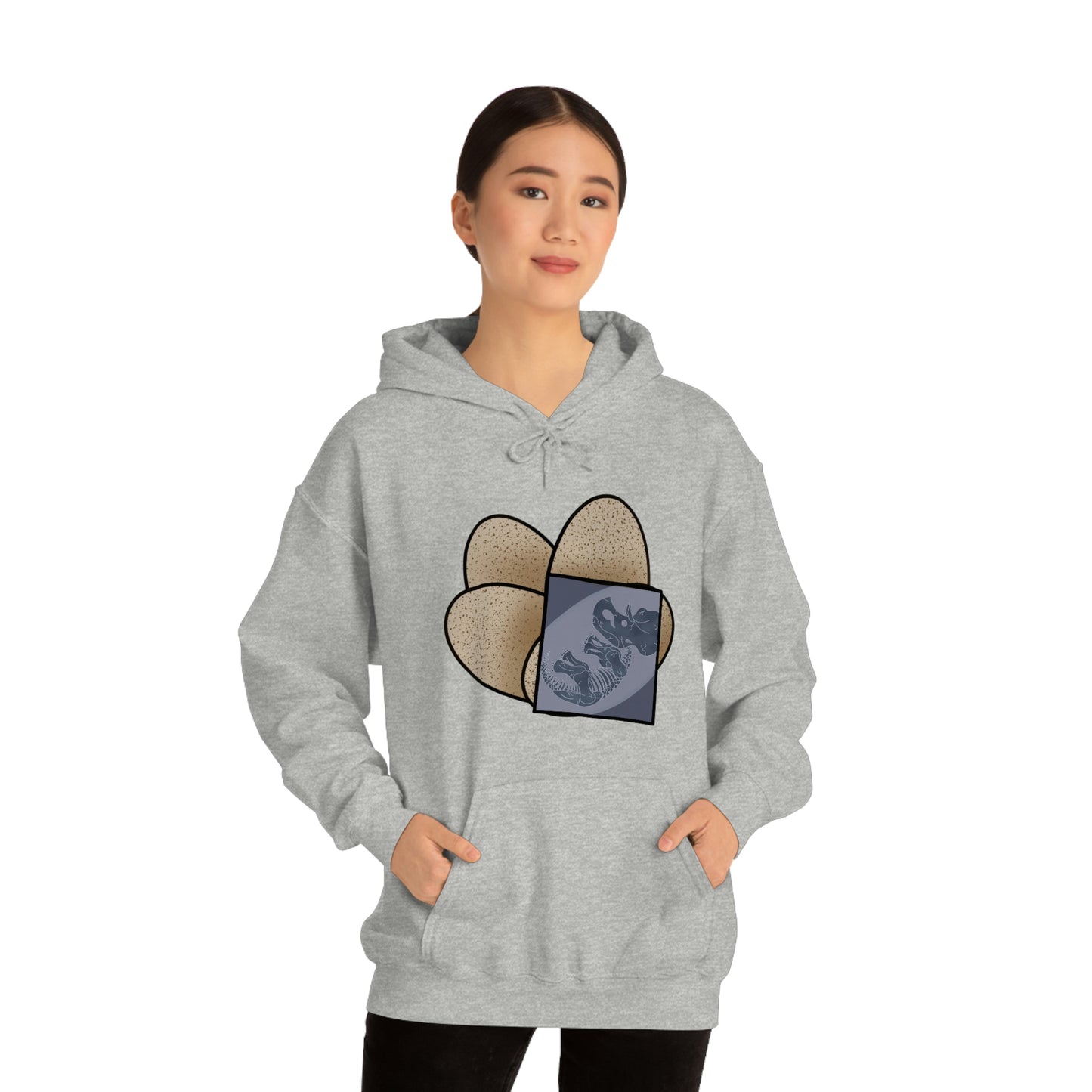 Dinosaur Eggs X-Ray Triceratops Hoodie