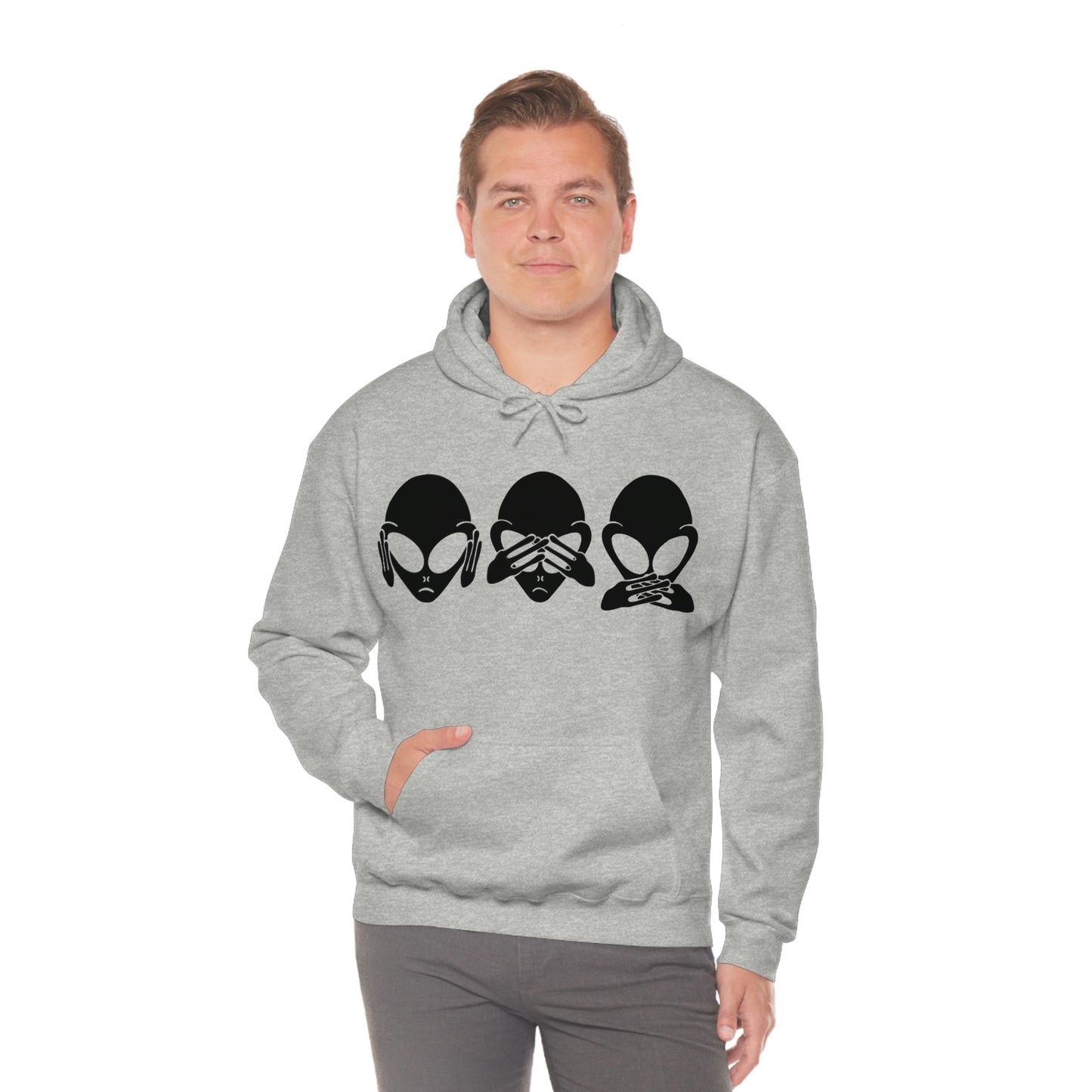 Alien Hear No Evil, See No Evil, Speak No Evil Hoodie