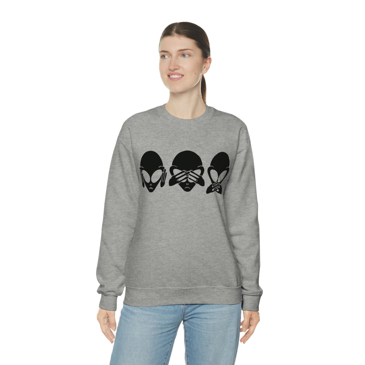 Alien Hear No Evil, See No Evil, Speak No Evil Sweatshirt