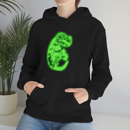 NEON T-Rex Skeleton Hoodie - Green