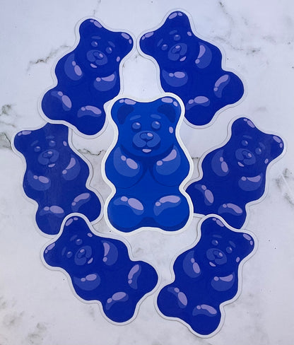 Blue Gummy Bear Sticker – Doodlecorn