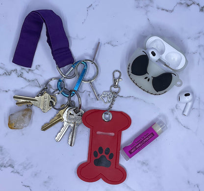 Doggie Bone Chapstick Keychain