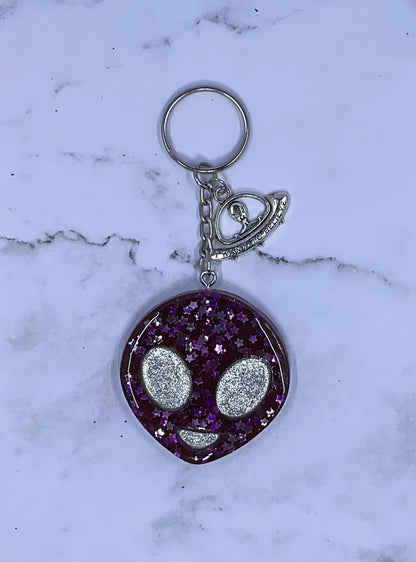 Alien Emoji Keychain