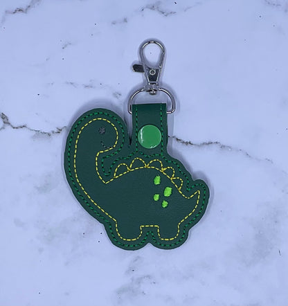 Dinosaur Embroidery Keychain