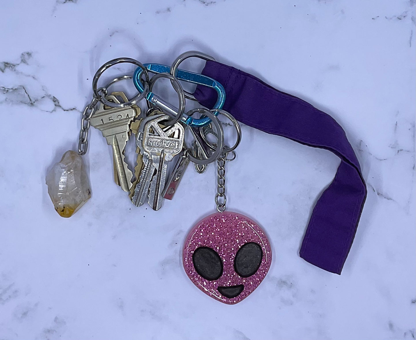 Alien Emoji Keychain