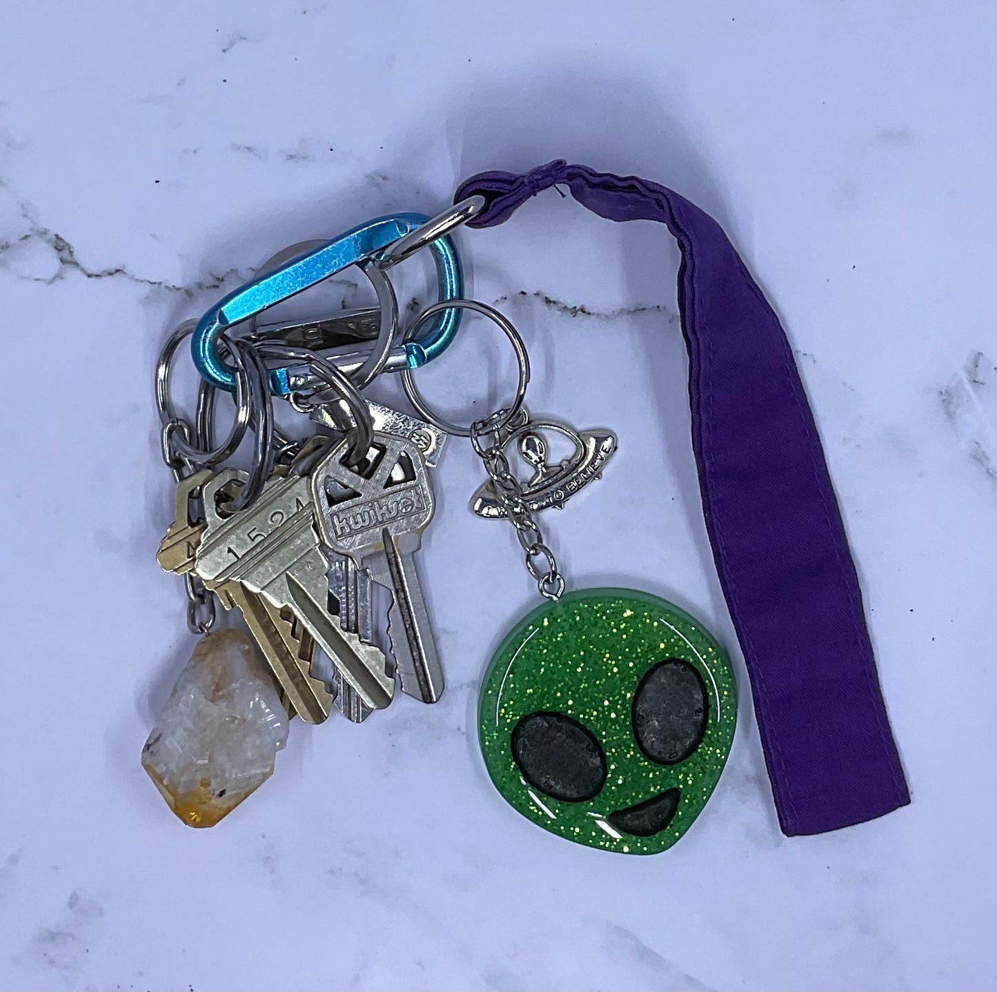 Alien Emoji Keychain