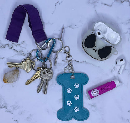 Doggie Bone Chapstick Keychain