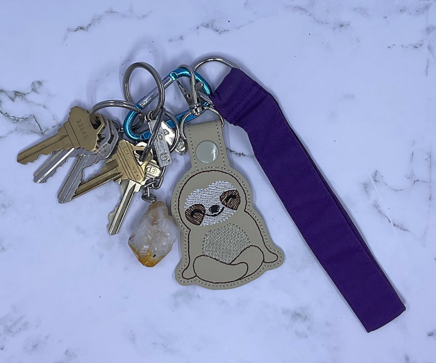 Sloth Keychain