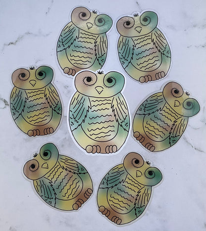 Swirly Face Animal Stickers