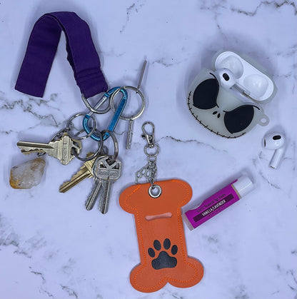 Doggie Bone Chapstick Keychain