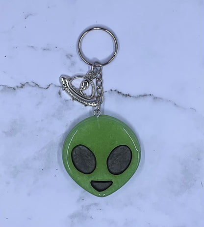 Alien Emoji Keychain