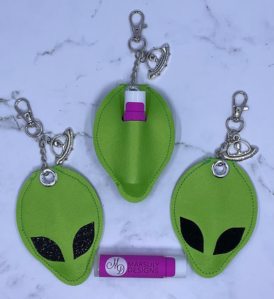 Alien Chapstick Keychain