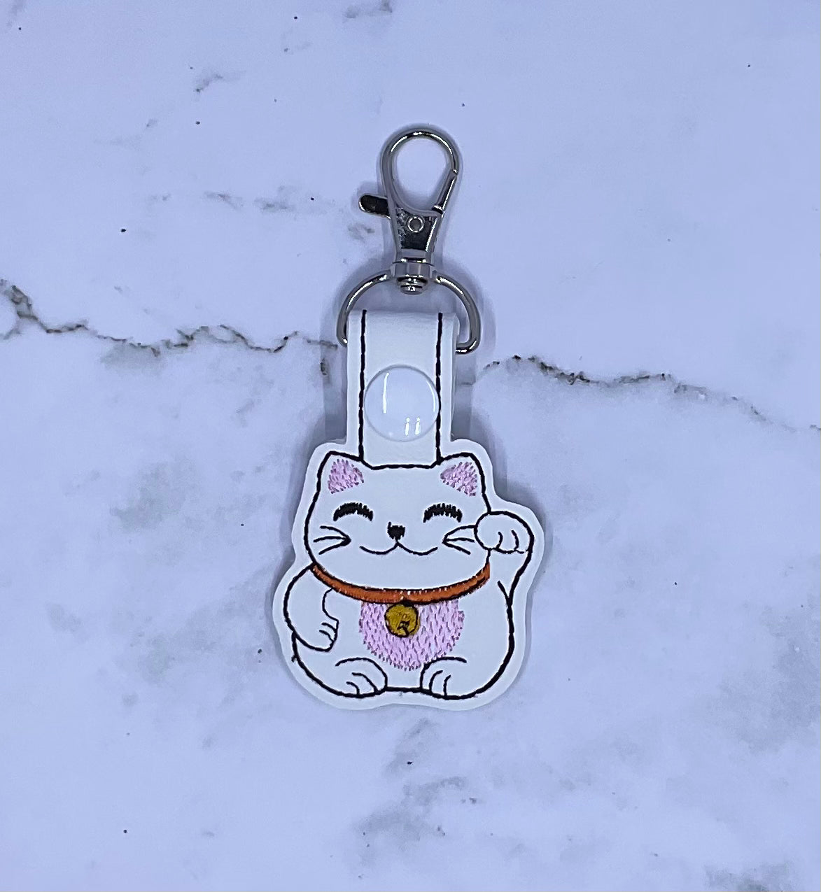 Lucky Kitty Cat Keychain