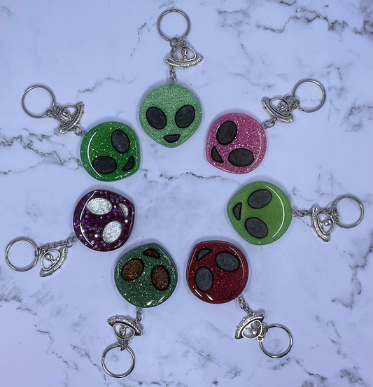 Alien Emoji Keychain