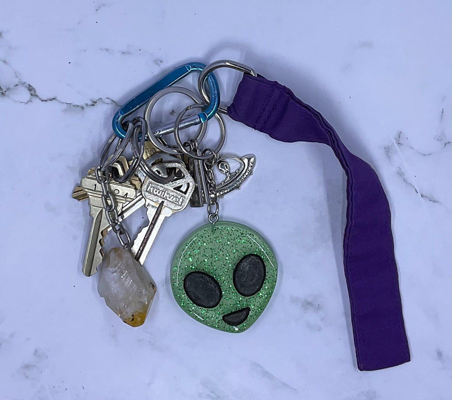 Alien Emoji Keychain