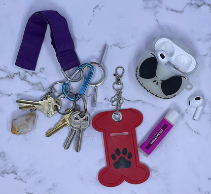 Doggie Bone Chapstick Keychain