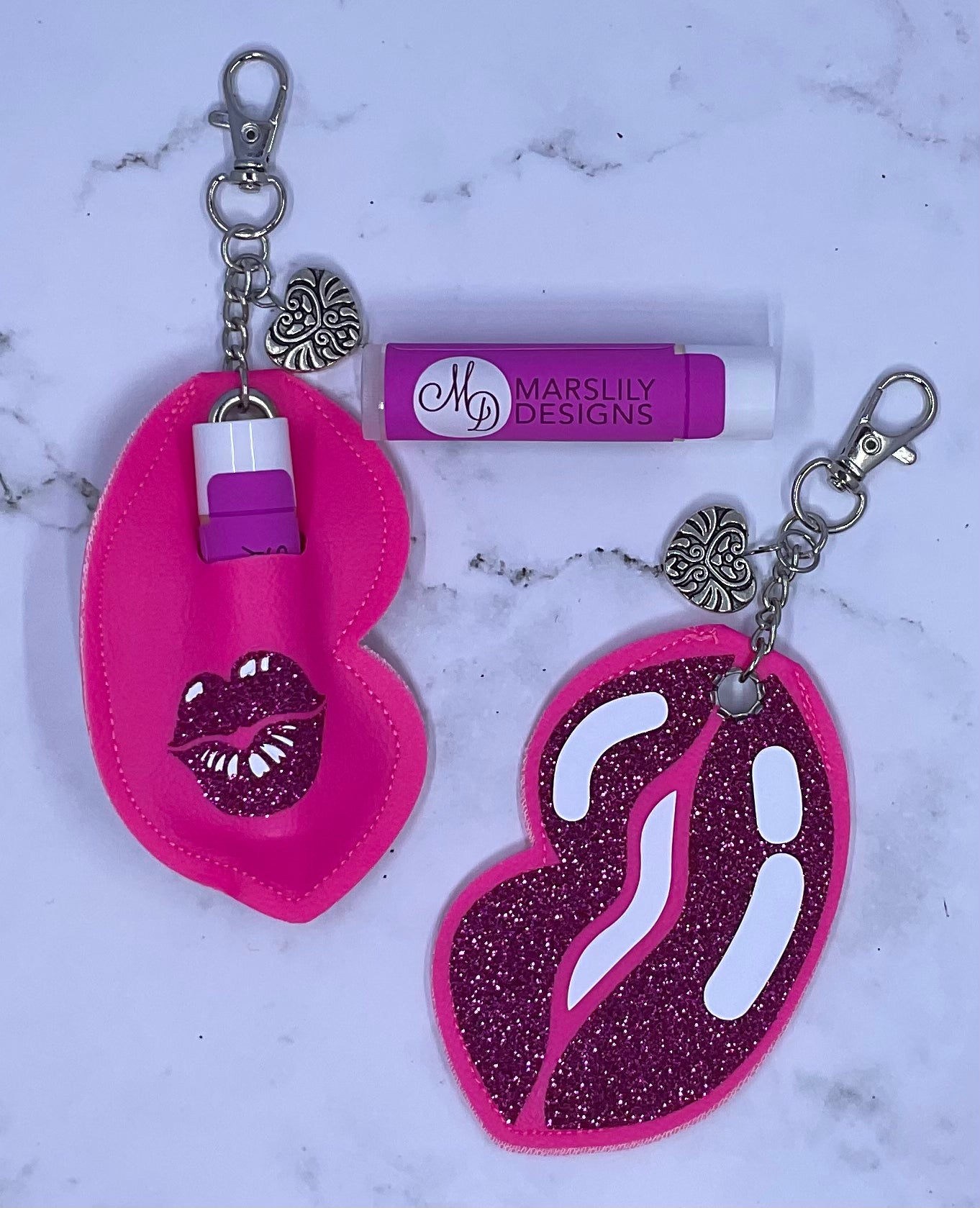 Luscious Lips Chapstick Keychain