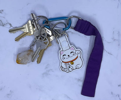 Lucky Kitty Cat Keychain