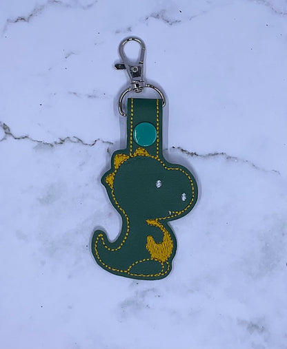 Dinosaur Embroidery Keychain