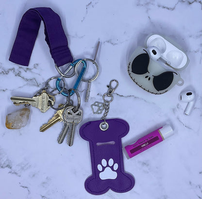 Doggie Bone Chapstick Keychain