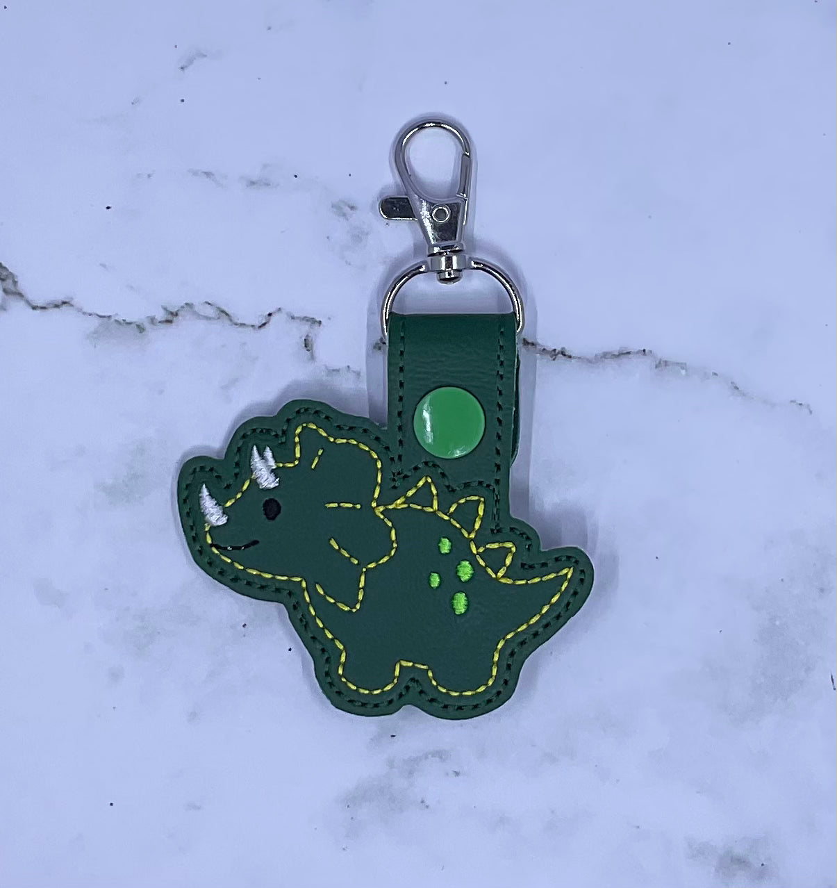 Dinosaur Embroidery Keychain