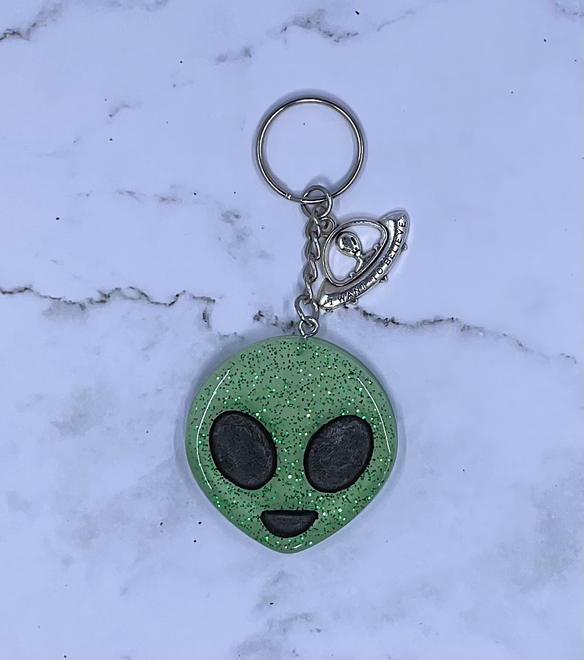 Alien Emoji Keychain