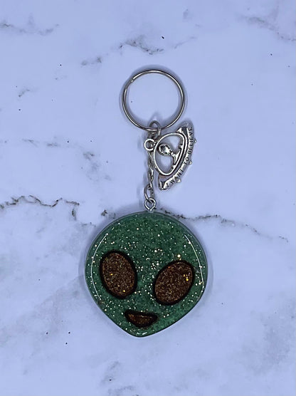 Alien Emoji Keychain