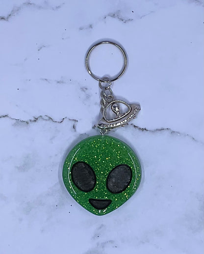 Alien Emoji Keychain