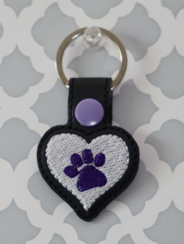 Paw Heart Keychain